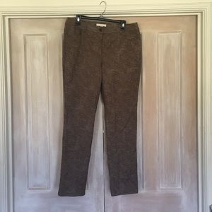 Chico’s Tan Lace Embroidered Denim Jeans